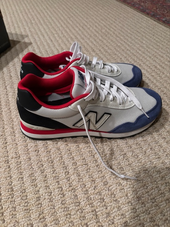 New Balance Other - New Balance Men's White, Navy & Red Casual Sneakers